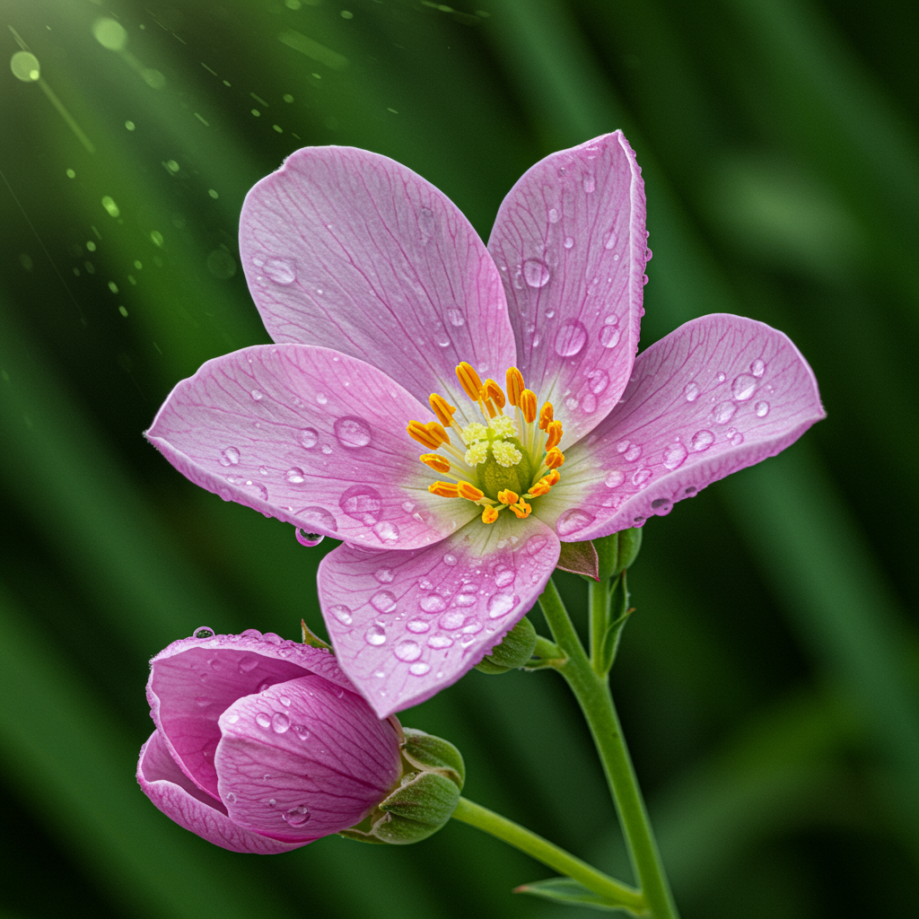 Dew-kissed Petals Glimmer Art