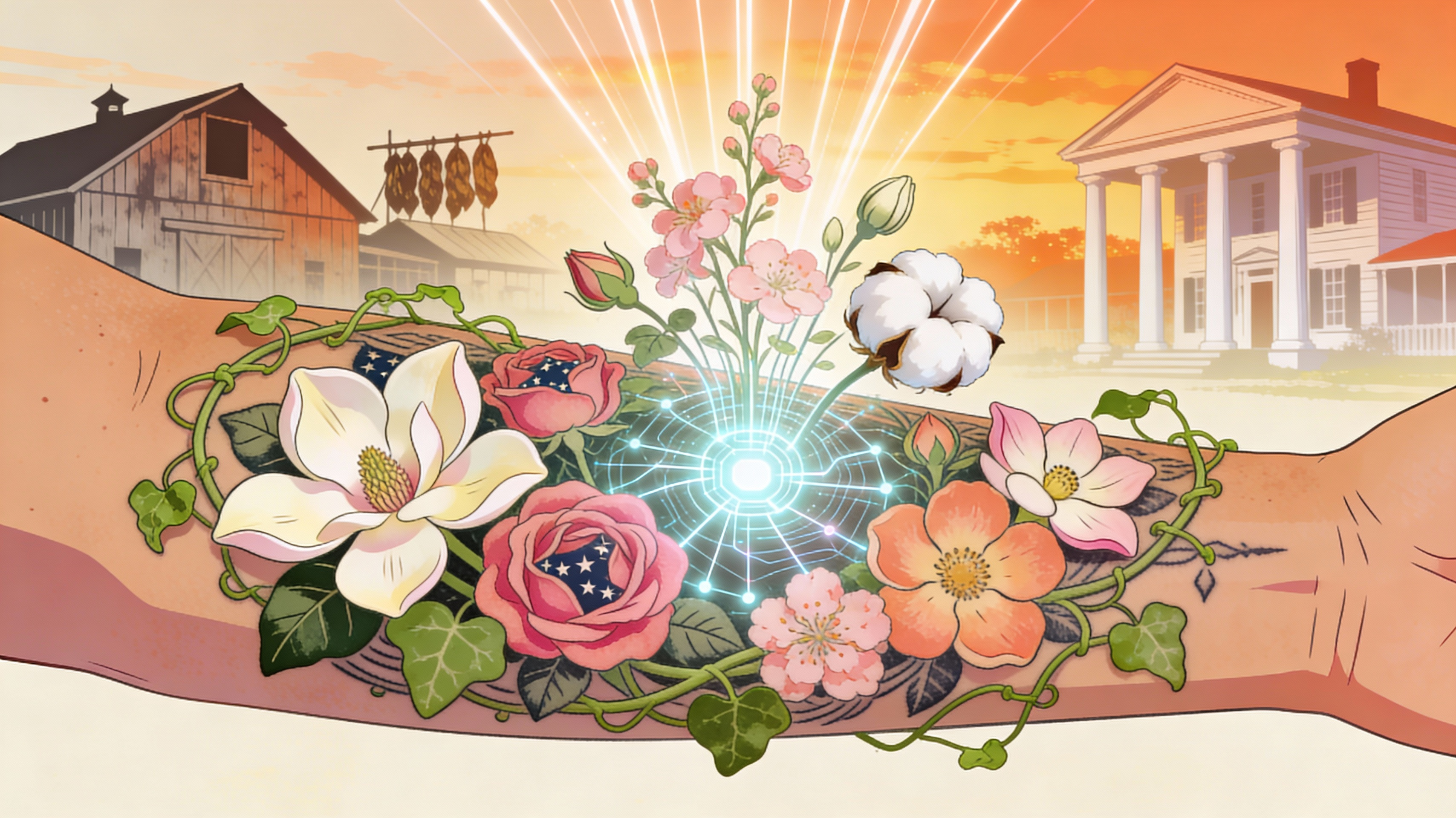 Authentic Southern Botanical Library - Feature illustration