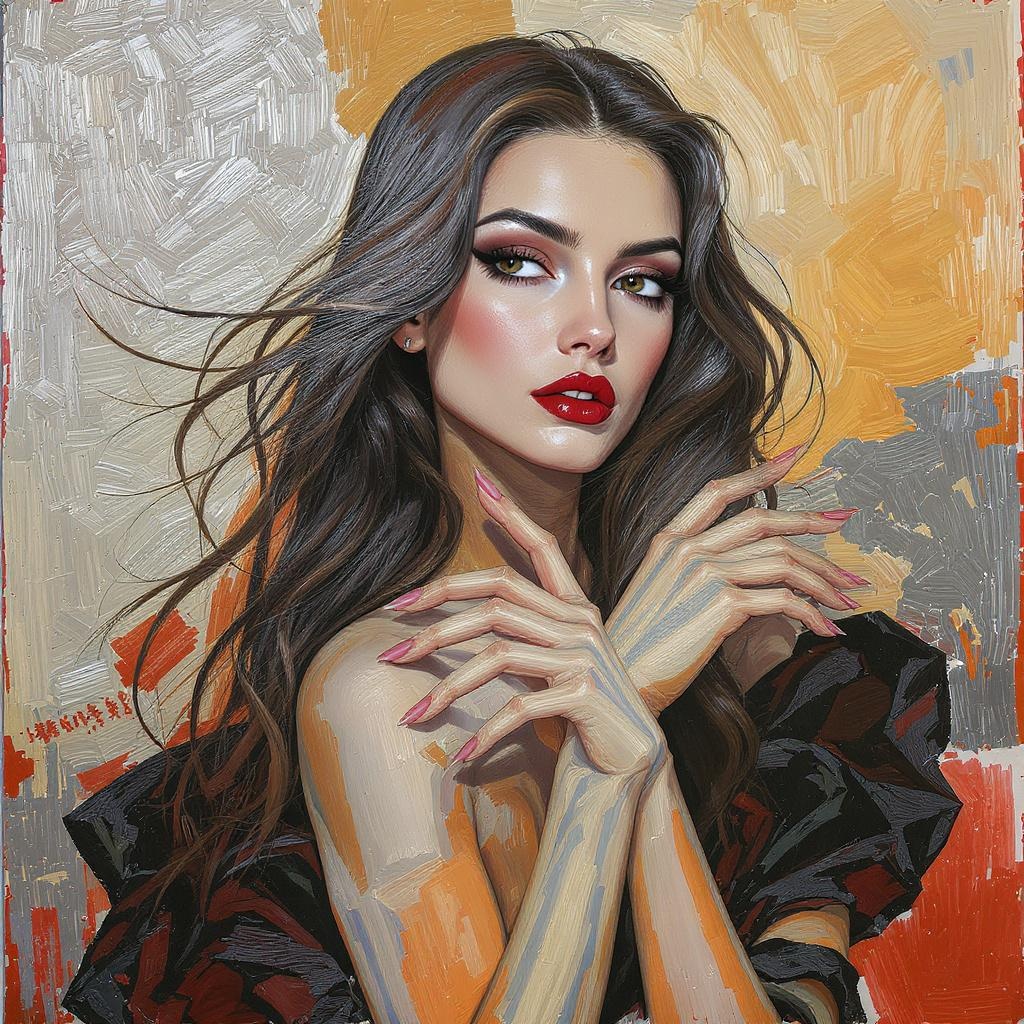 Illustration Capturing Model Art