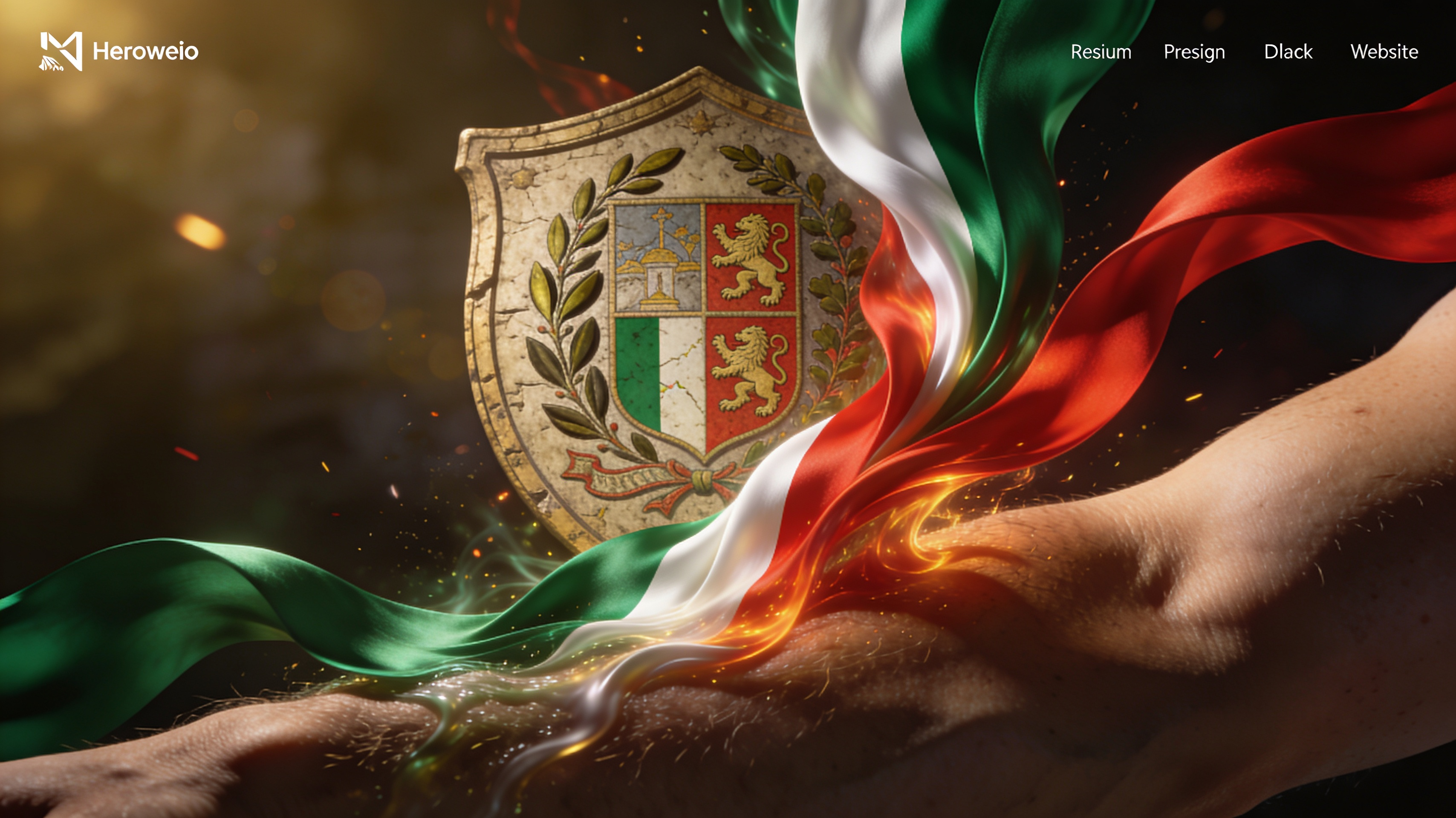 Italian Flag Tattoo Generator preview