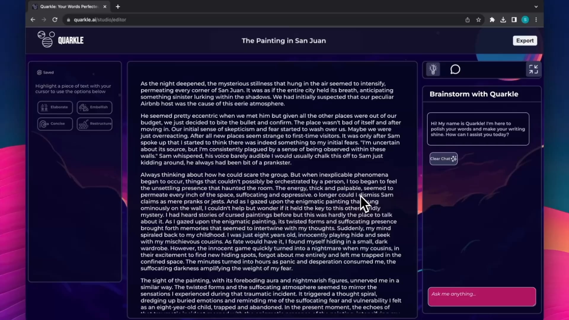 AI-Powered Editorial Assistant for Enhanced Writing